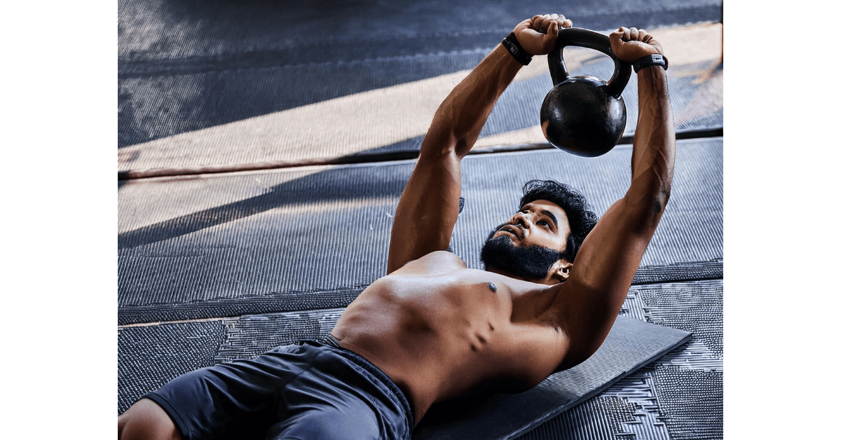 Kettlebell chest workout