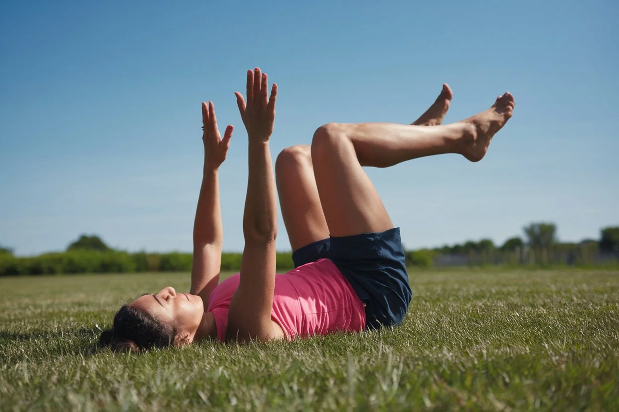 upper ab workouts ( toe touches)